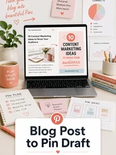 Blog article pin preview